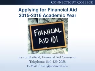 Applying for Financial Aid 2015-2016 Academic Year