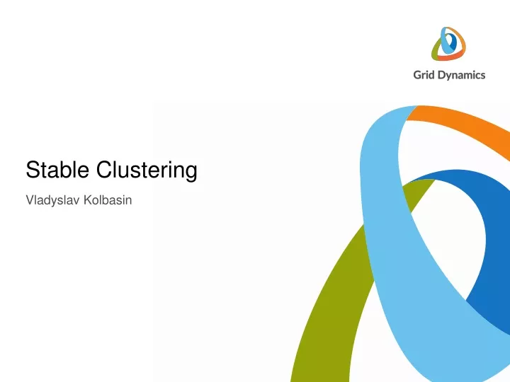 stable clustering