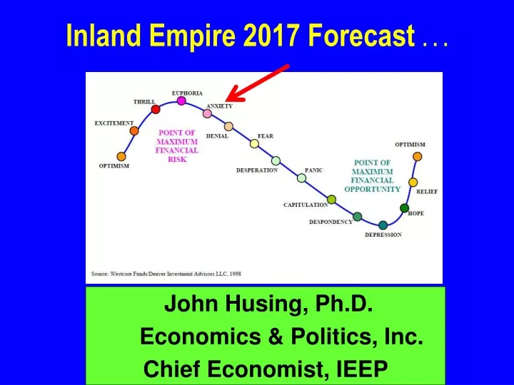 john husing ph d economics politics inc chief economist ieep