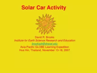 Solar Car Activity