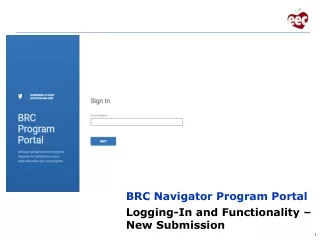 BRC Navigator Program Portal