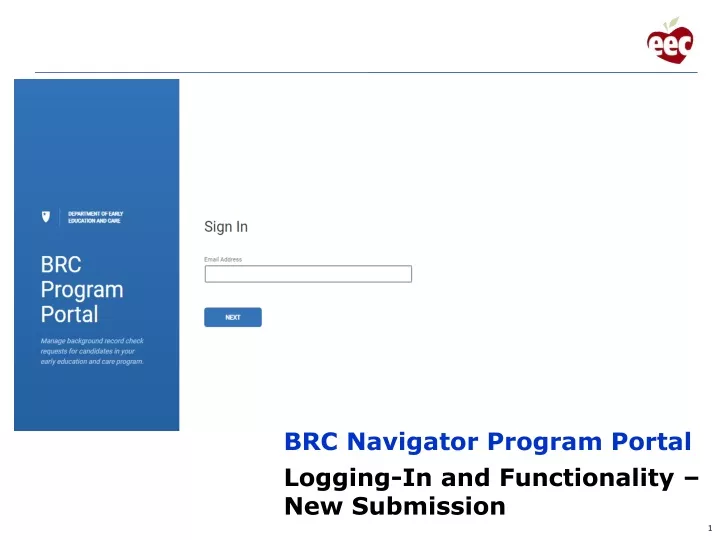 brc navigator program portal