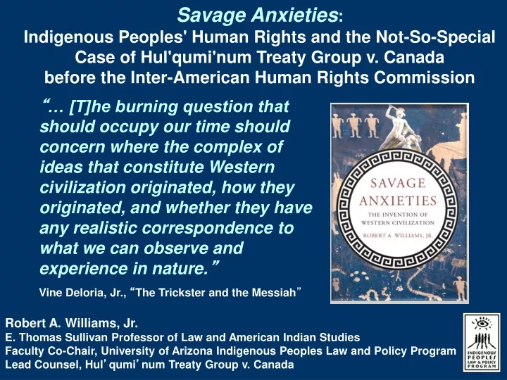 savage anxieties indigenous peoples human rights