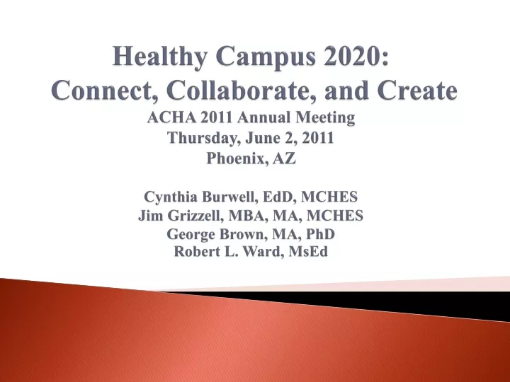 healthy campus 2020 connect collaborate