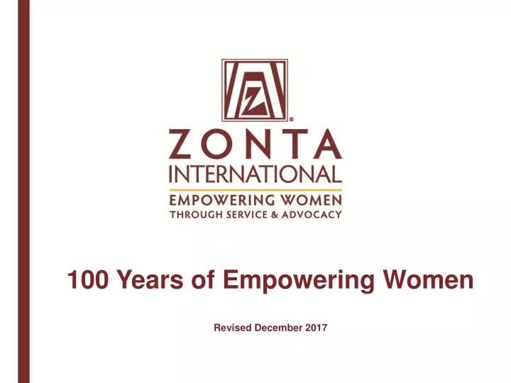 100 years of empowering women revised december 2017