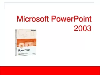 Microsoft PowerPoint  2003