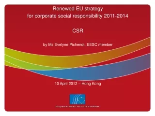 Corporate responsibility and accountability in the EU
