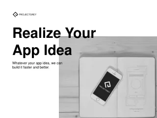 Realize Your App Idea