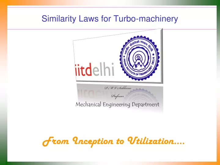 similarity laws for turbo machinery