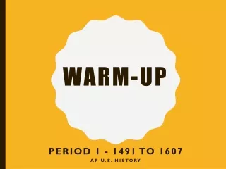 Warm-UP