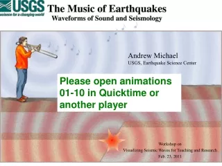 Andrew Michael USGS, Earthquake Science Center