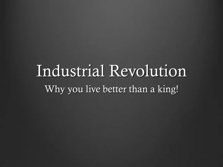 industrial revolution