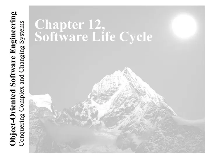 chapter 12 software life cycle