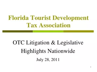 Florida Tourist Development Tax Association