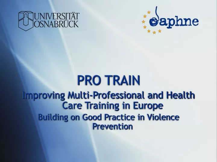 pro train improving multi professional and health