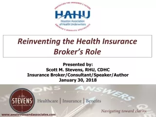 Reinventing the Health Insurance Broker’s Role