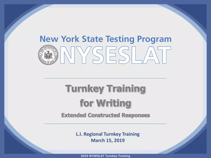 l i regional turnkey training march 15 2019