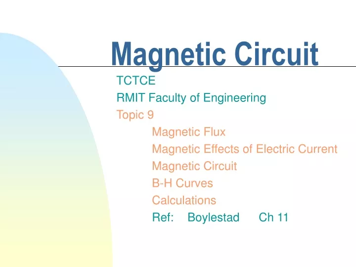 magnetic circuit