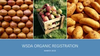 WSDA Organic Registration