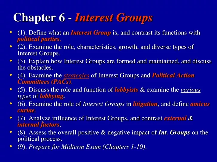 chapter 6 interest groups