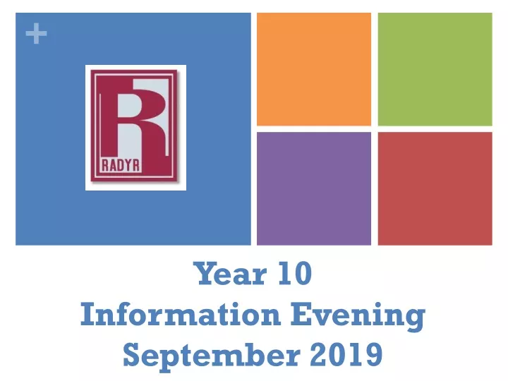 year 10 information evening september 2019