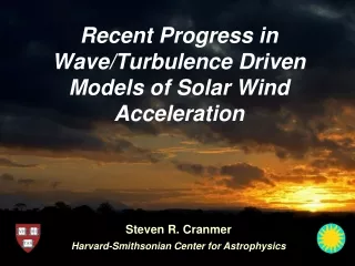Recent Progress in Wave/Turbulence Driven Models of Solar Wind Acceleration