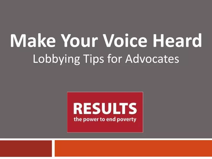 make your voice heard lobbying tips for advocates