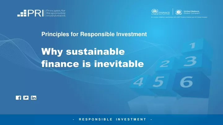 principles for responsible investment