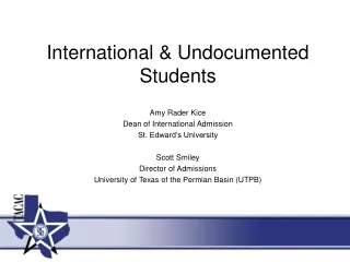 International &amp; Undocumented Students