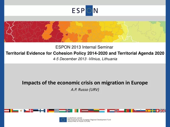 impacts of the economic crisis on migration