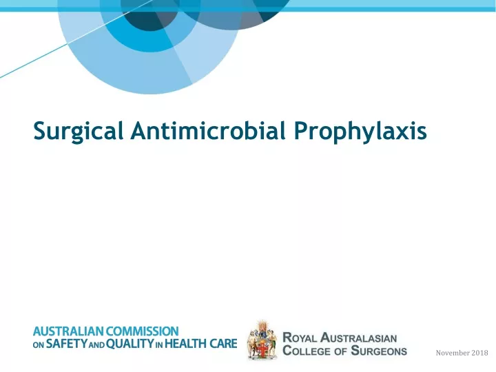 surgical antimicrobial prophylaxis