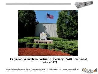 Engineering and Manufacturing Specialty HVAC Equipment since 1971