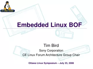 Embedded Linux BOF