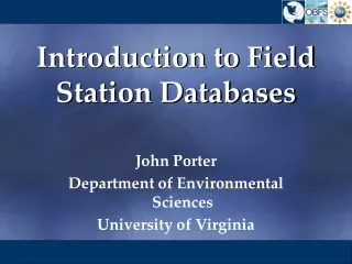 Introduction to Field Station Databases