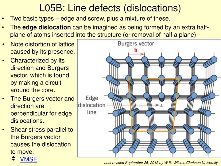 l05b line defects dislocations