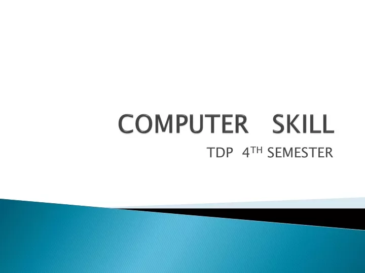 computer skill