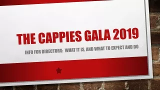 The  cappies  gala 2019