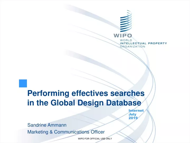 performing effectives searches in the global design database