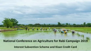 National Conference on Agriculture for Rabi Campaign 2019