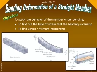 Bending Deformation of a Straight Member