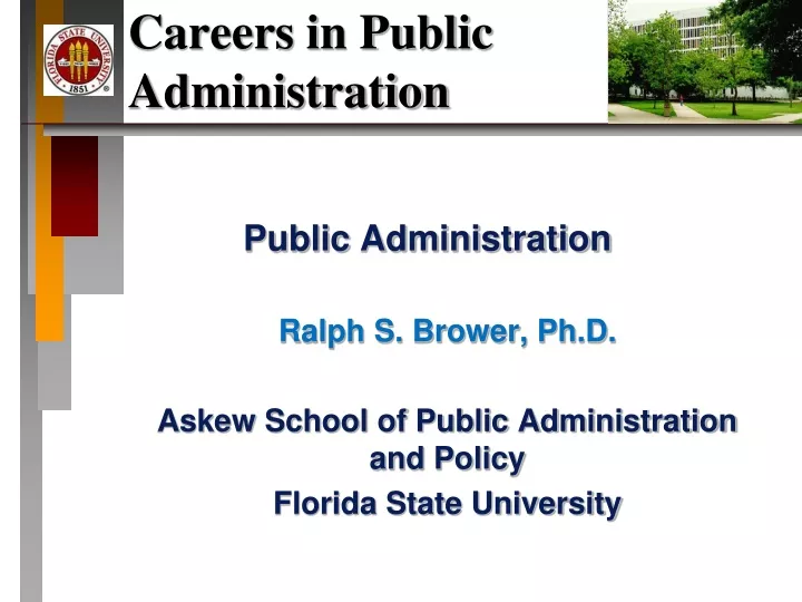 careers in public administration