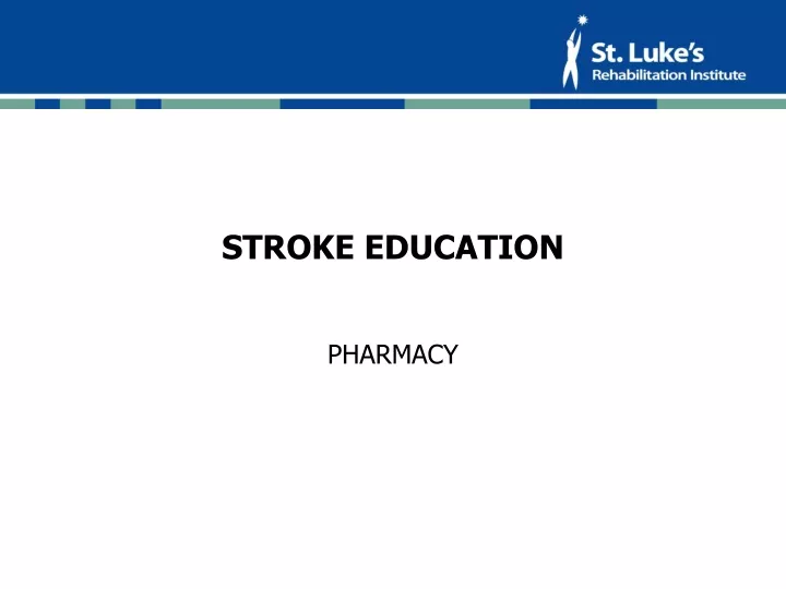 stroke education