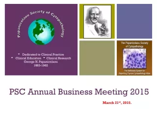 PSC Annual Business Meeting 2015