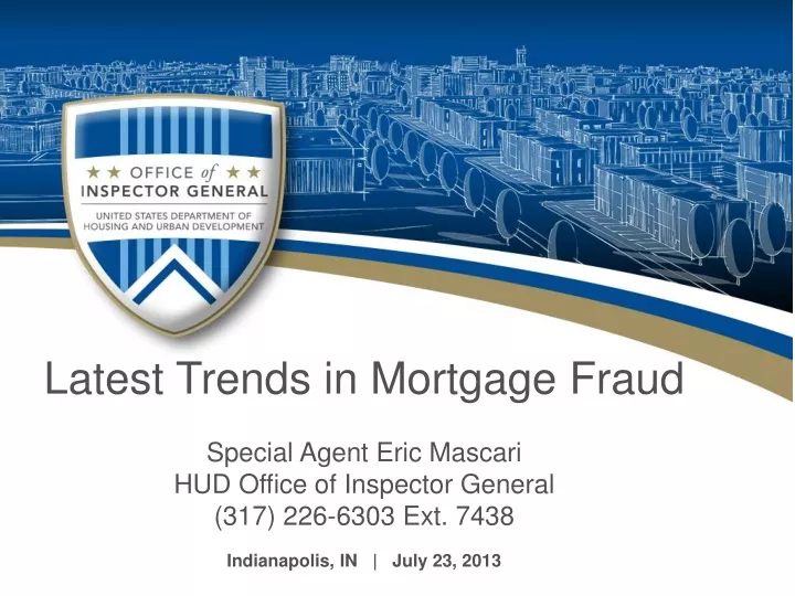 latest trends in mortgage fraud special agent