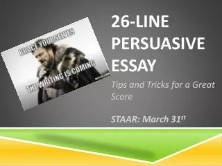 26-Line  Persuasive  Essay