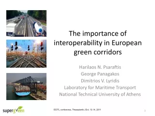 The importance of interoperability in European green corridors