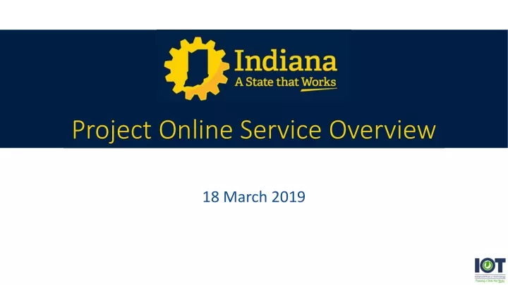 project online service overview