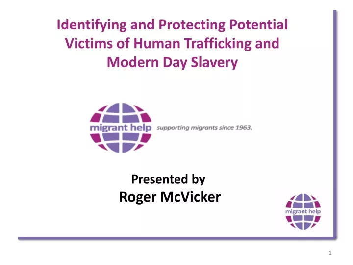 identifying and protecting potential victims