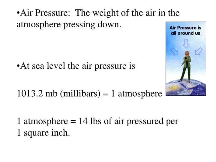 air pressure the weight