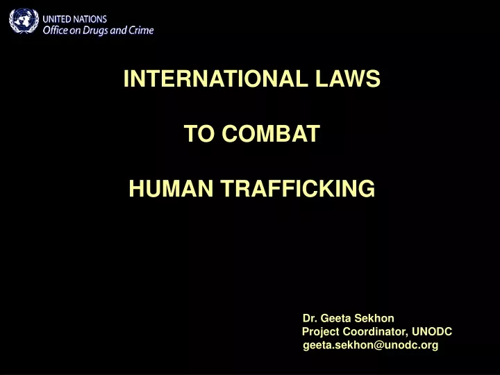 international laws to combat human trafficking